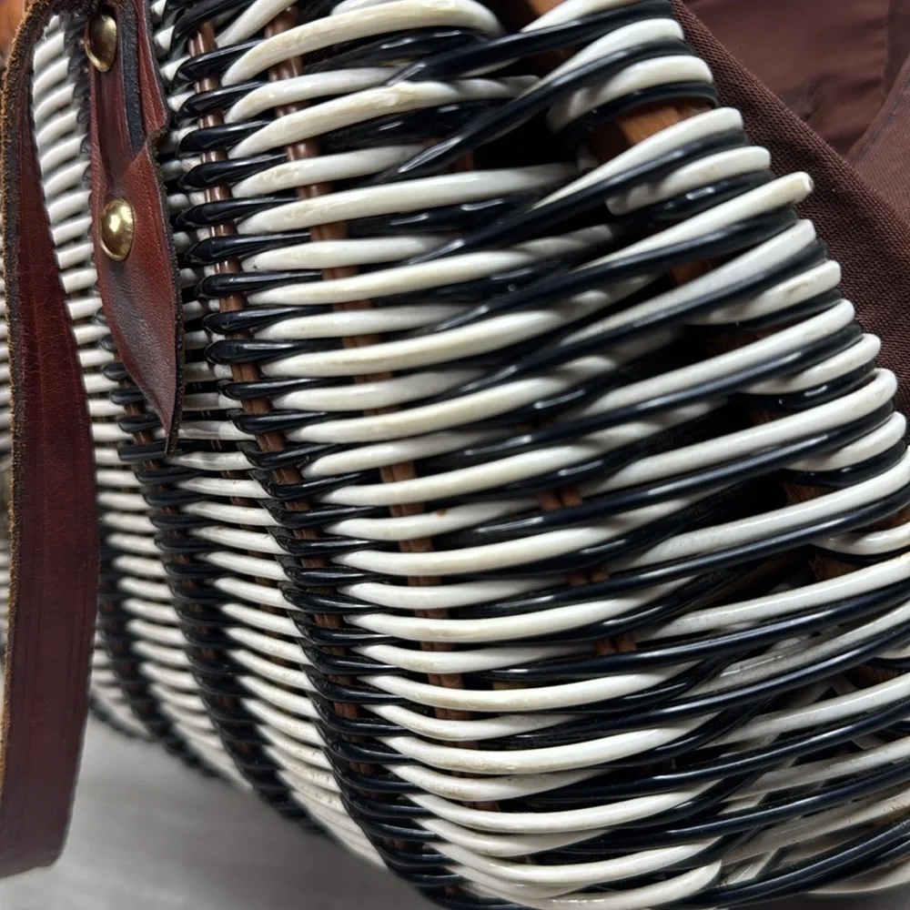 Vintage Styled by Encore Woven Clamshell Handbag